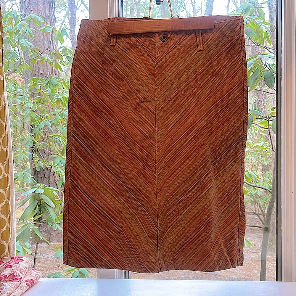 Lucky denim chevron skirt
